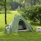 image 10 of Outsunny Double Layer Camping Tent for 1-2 Man, 2000mm Waterproof, Green