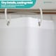 image 6 of Leaves Design Waterproof Shower Curtain with 12 Hooks - 180x200cm