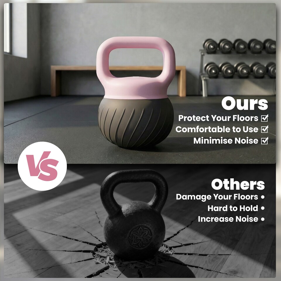 image 1 of SPORTNOW Soft Kettlebell, 12kg Kettle Bell with Anti-Slip Grip for Home Gym | Brown | Coffee | 12