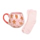 image 1 of Something Different Gingerbread Man Mug and Sock Set - Pink/Brown/Red - One Size