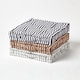 image 6 of Homescapes Cotton Brown and Beige Thin Stripe Floor Cushion - 50 x 50 cm | Cream | Beige | 50 x 50 cm