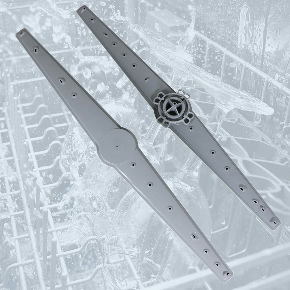 image 1 of SPARES2GO Upper and Lower Spray Arm for Montpellier MAB13 MAB60 MDI60 MDI65 MDW13 Dishwasher
