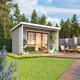 image 3 of Liverpool 3-Log Cabin, Wooden Garden Room, Timber Summerhouse, Home Office - L580 x W430 x H239.4 cm Brown