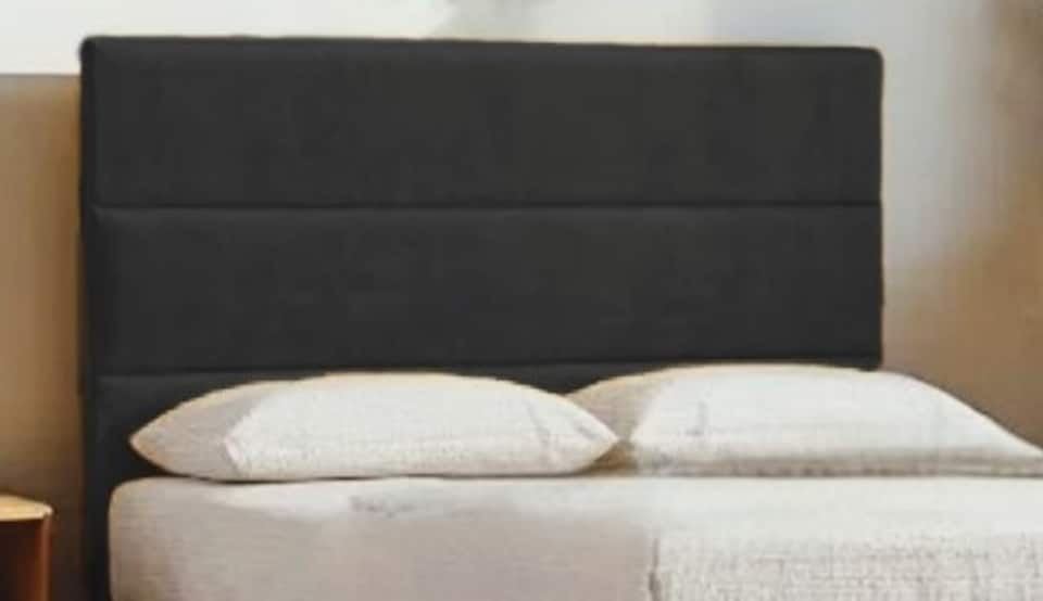 image 1 of York Plush Bed With Mattress 2 Drawers & 54" Floor Standing Headboard