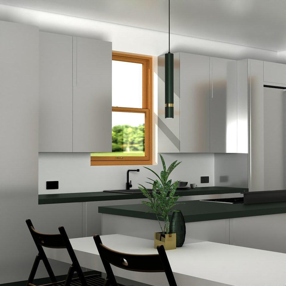 image 1 of Milagro Pendant Lamp Joker Green 1xGU10