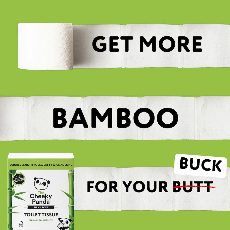 image 1 of Double-Length Bamboo Toilet Paper White | Size: 48 Rolls