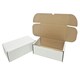 image 3 of 50 x White Die Cut Boxes 5 x 4 x 3" (120x100x80mm) Folding Postal Shipping Cartons White