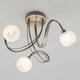 image 3 of BHS Soni 3 Light Flush Ceiling Light | Bronze | Antique Brass | 1