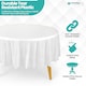 image 4 of Disposable Plastic Table Cover, Waterproof Tablecloth - 84 Inch