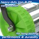 image 2 of Harbour Housewares Rolling Lawn Aerator - 40cm x 1.4M - Green - Grass Aerator Grass Care Lawn Care Lawn Aerator Soil Aerator