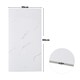 image 5 of Living and Home Marble Wall Sticker Peel and Stick 10pcs - White White