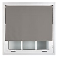 FURNISHED Grey Roller Blackout Made to Measure Insulated Easy Fit Window Blinds | Grey | Dark Grey