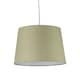 image 1 of Sage Green Cotton 28cm Taper Cylinder Pendant or Lamp Shade | Green | Medium | 1