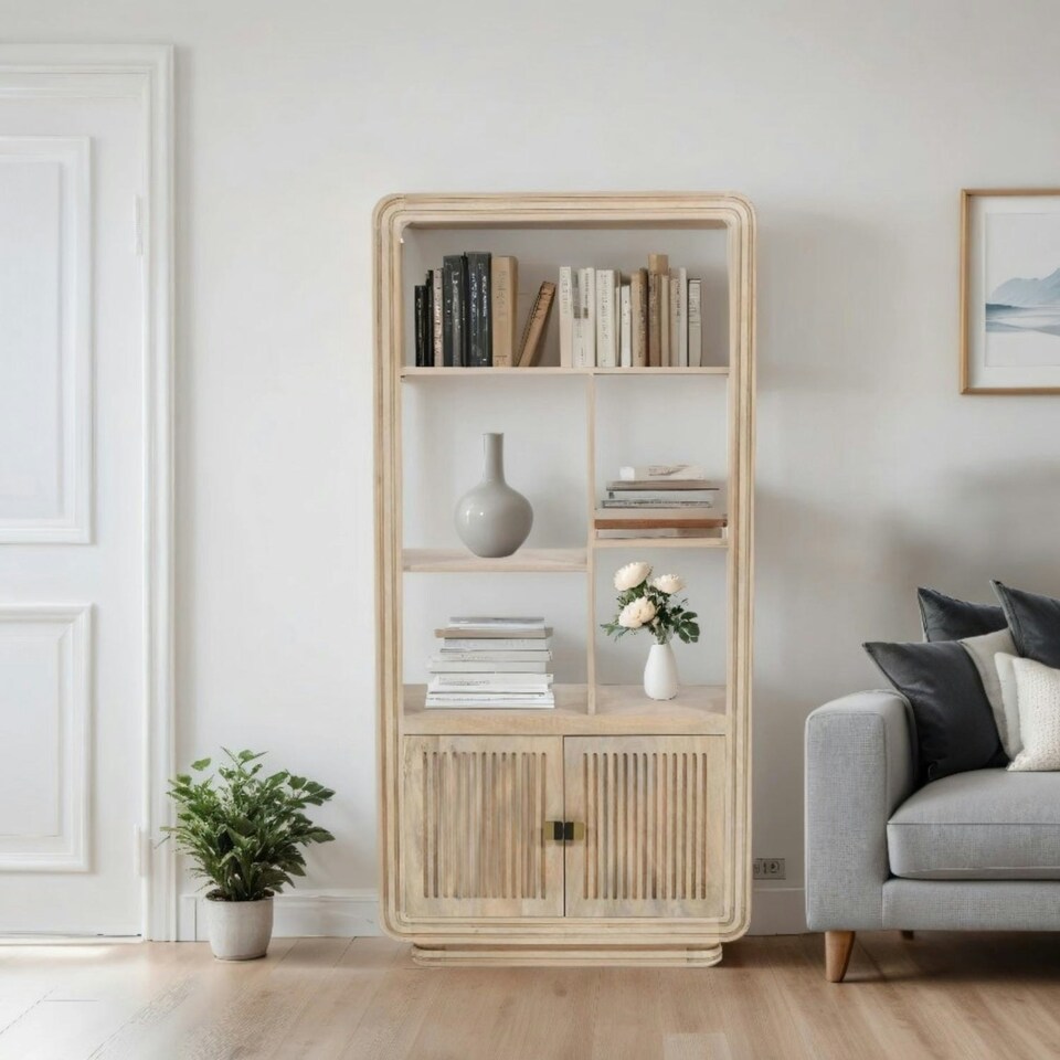 image 1 of Rayne Mango Wood Bookcase Brown