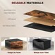 image 5 of HOMCOM Fabric Chest of Drawers, 8 Drawer Dresser for Bedroom, Rustic Brown Brown | Black