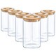image 1 of Argon Tableware Scandi Storage Jar with Wooden Lid - 1 Litre - Pack of 6