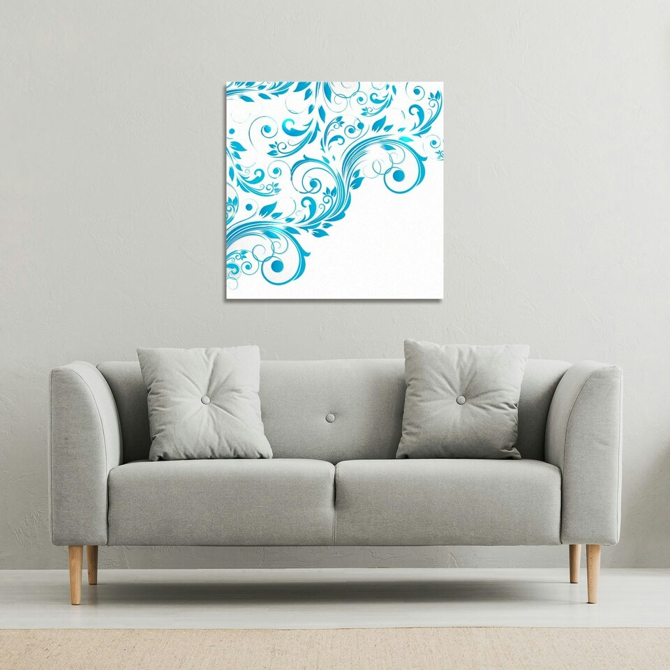 image 1 of Swirls (Canvas Print) 101 x 101 x 4cm