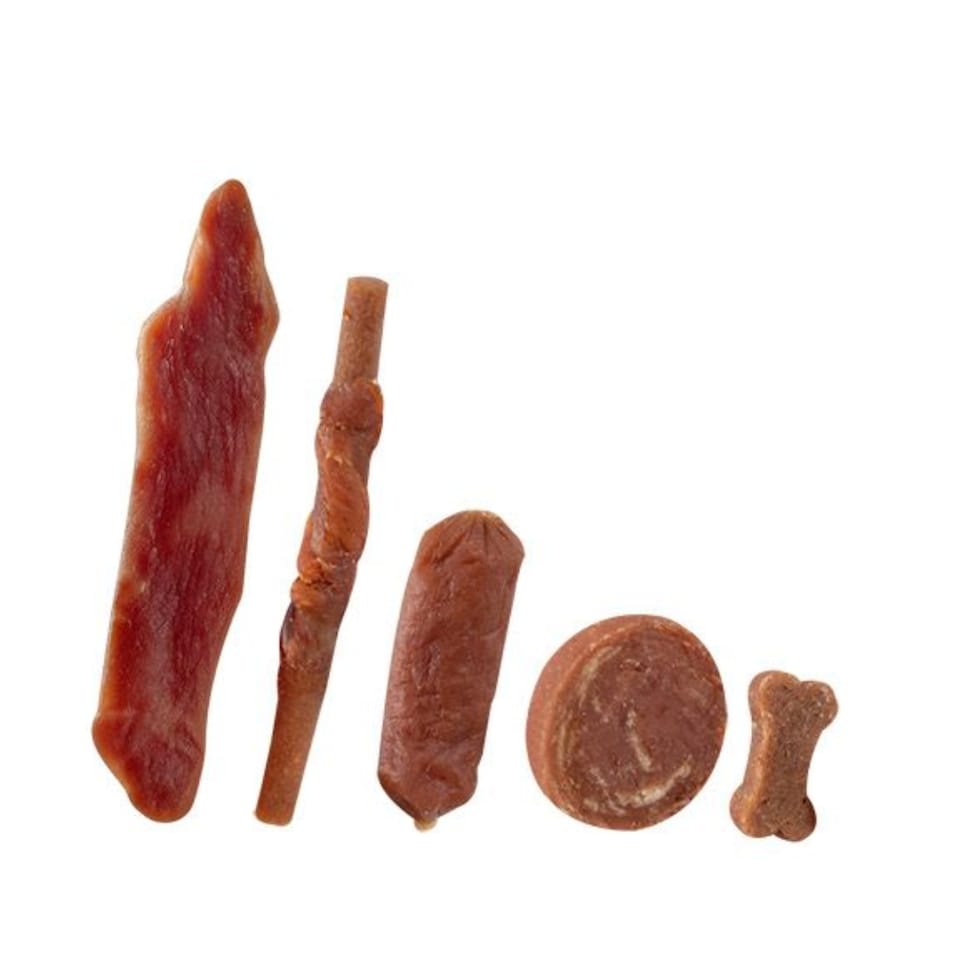 image 1 of Pack of Meat Stick Dog Treats Chicken Duck Beef Lamb Puppy Pet Dental Chew Snack