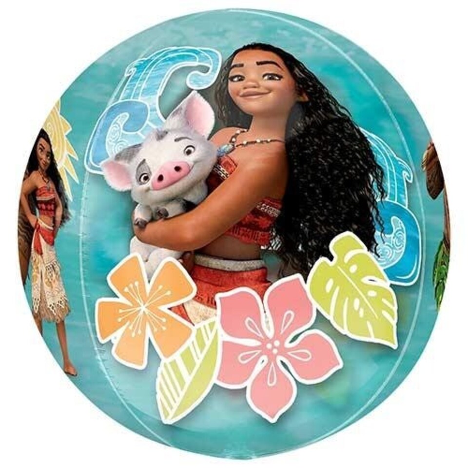 image 1 of Moana Disney Orbz Foil Helium Balloon 38cm / 15 in | Blue