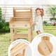 image 5 of COSTWAY Wooden Barbecue Grill Toy Set Kids BBQ Grill Playset With Play Food Natural