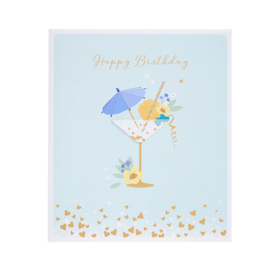 image 1 of Birthday Card - Papercharm Cocktail