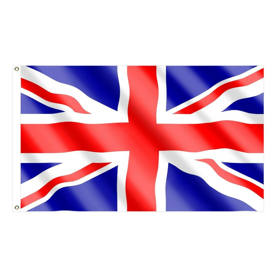 image 1 of 3Pcs Union Jack Flag - 5x3ft With Eyelets Multi