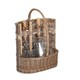 image 1 of Large Antique Wash Deluxe Garden Tool Basket | Brown | Brown | Large