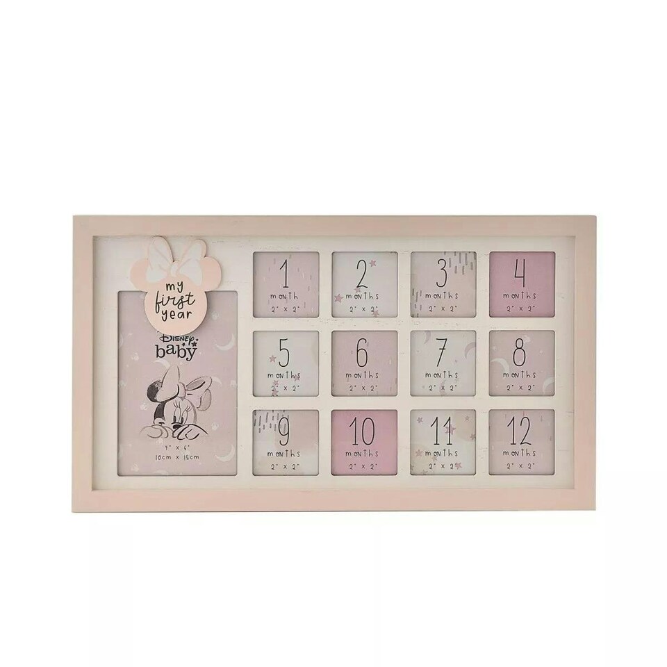 image 1 of Disney Minnie My First Year Multi Aperture Photo Frame Pink Pink | One Size