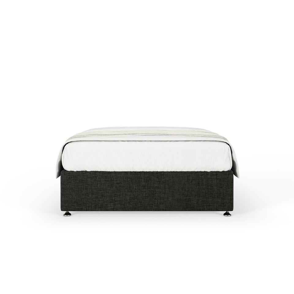 image 1 of Ortho Classic Orthopaedic Charcoal Linen Divan Set Single