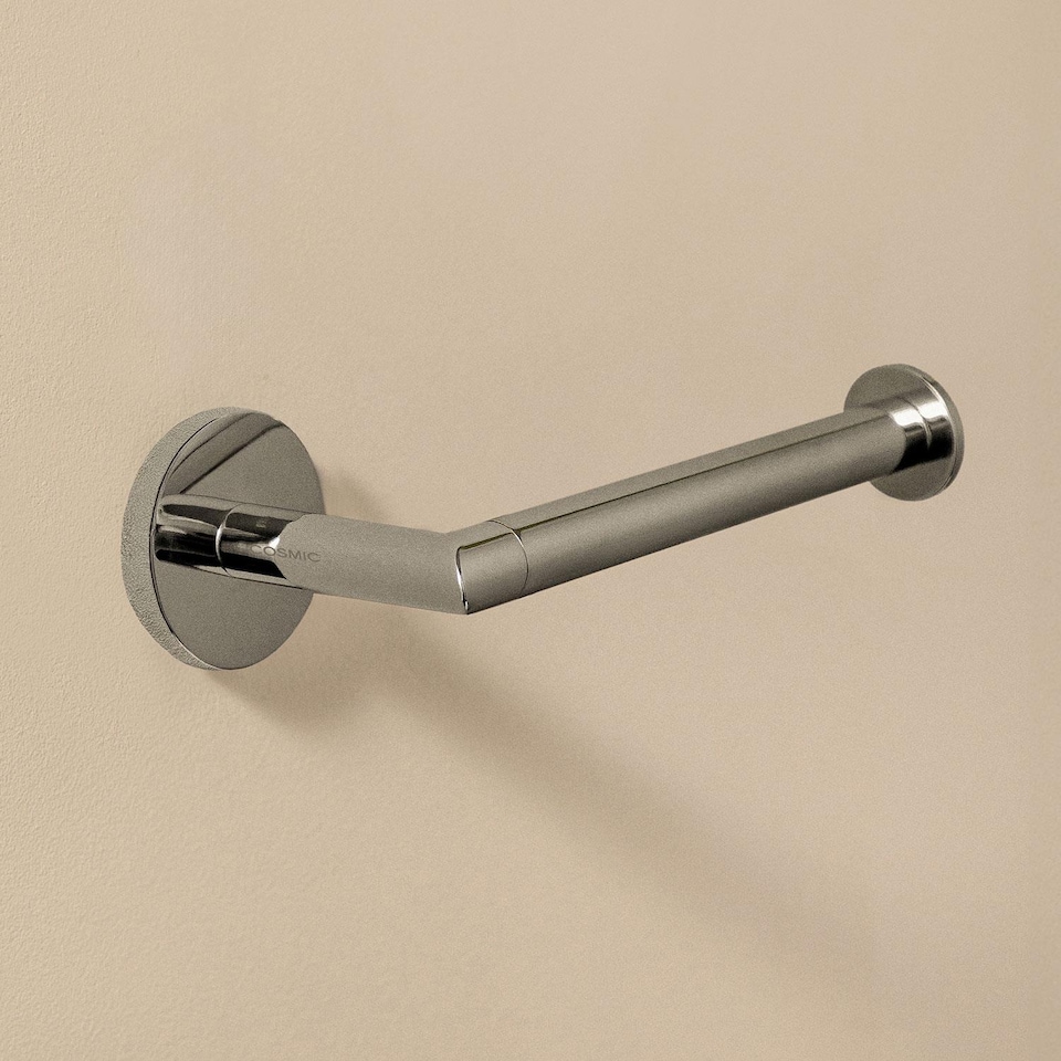 image 1 of COSMIC Toilet roll holder Chrome, Hidden fixings Anti-corrosion Start Collection