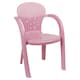 image 4 of Coloured Plastic Kids Chairs Stackable Nursery Indoor Outdoor Party Garden Play | Pink | 6 Pcs Pink | 6