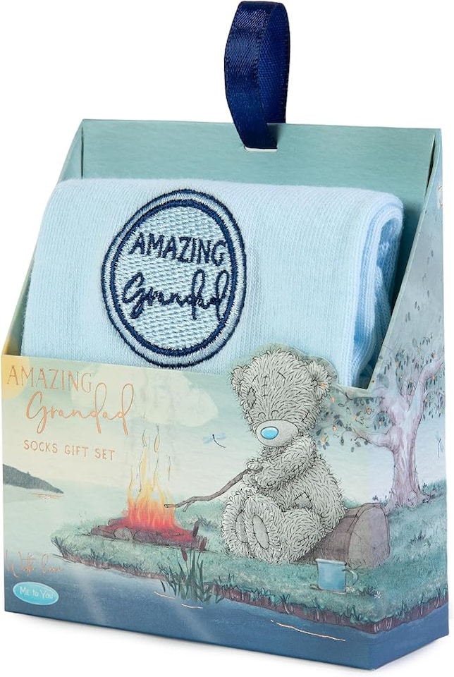 image 1 of Me to You 'Amazing Grandad' Socks In Gift Box Father's Day Birthday Official Collection