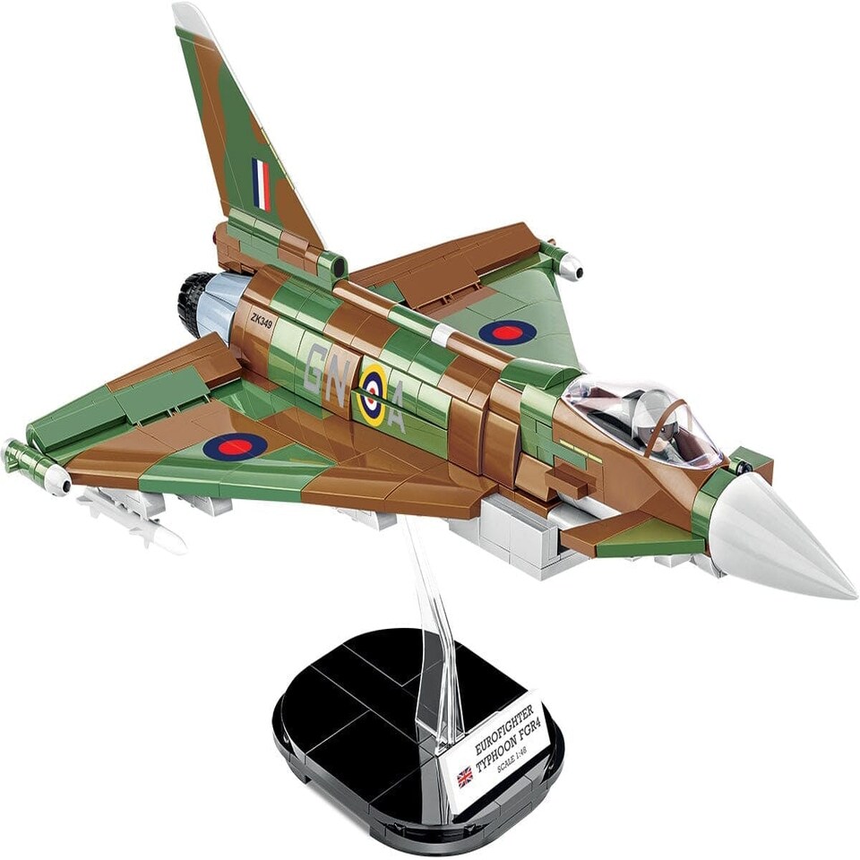 image 1 of RAF Typhoon FGR4 "Gina" brick plane model - COBI 5843 - 577 bricks