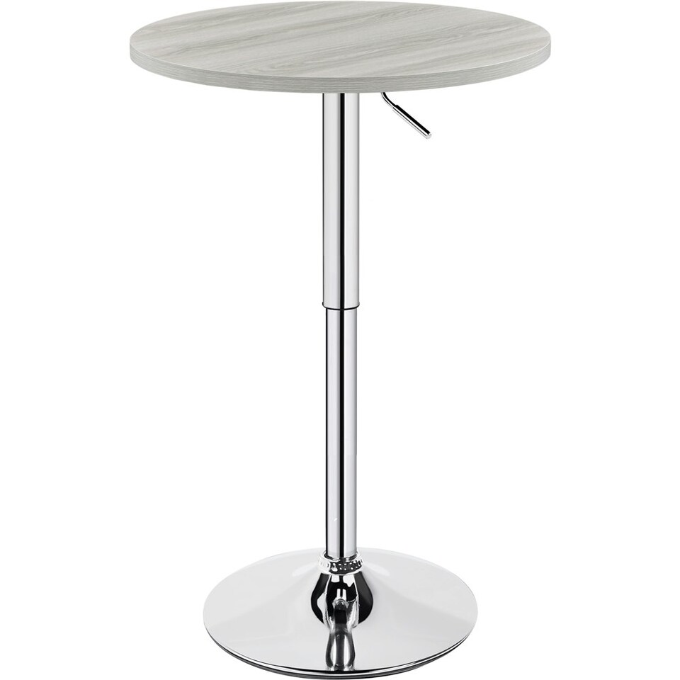 image 1 of Yaheetech Adjustable Pub Round Table
