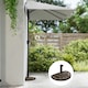 image 6 of Outsunny 9kg Half Round Parasol Umbrella Base Resin Outdoor Garden Furniture