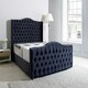 image 1 of Saturn Wing Plush Single Bed Frame - Black