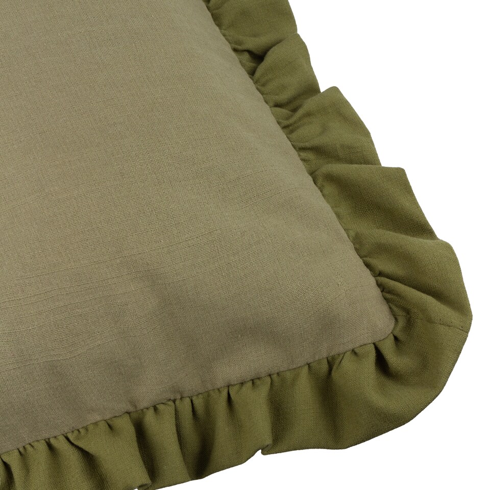 image 1 of Wylder Effie Cotton Ruffle Cushion