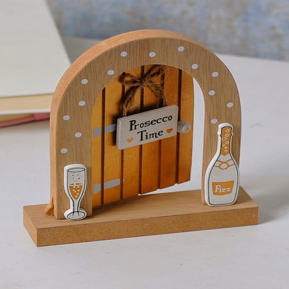 image 1 of Prosecco Fairy Door Decoration