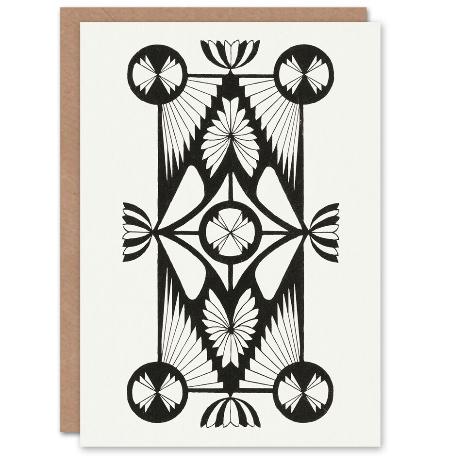 image 1 of Samuel J De Mesquita Art Card Ornament With Diamond Shape