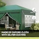 image 3 of Outsunny 3 x 6 m Garden Pop Up Gazebo, Wedding Party Tent Marquee, Water Resistant Awning Canopy with Sidewalls, Windows, Carry Bag, Green