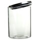 image 2 of Interiors by Premier Freska 1300ml Storage Jar, Clear Glass with Airtight Silicone Seal and Metallic Lid