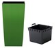 image 2 of Urbi 26.5cm Square Plastic Planter Pot for Indoor & Outdoor Use