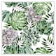 image 1 of Watercolour botanical leaves (Picture Frame) White | XL