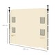 image 5 of Outsunny Gazebo Side Panel, Canopy Sidewall Panel with 4 Mesh Bags and 2 Storage Pockets for 3 x 3 m Straight Leg Pop Up Gazebos, 1 Pack Sidewall Only, Beige