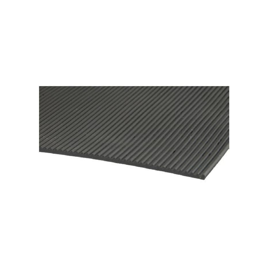 Fine Ribbed Rubber Matting 3mm x 1 m x 10m - One Colour - One Size