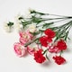 image 3 of Homescapes Artificial Carnation Spray Single Stem Set of 3, 55cm