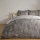 image 2 of OHS Willow Print Reversible Duvet Quilt Cover and Pillowcase Set, Single - Grey