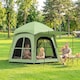 image 2 of Outsunny Pop Up Tent 3000mm Waterproof for 3-4 Person Green | Green | Green | 280 x 240 x 158 cm