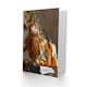 image 2 of Still Life Bachelier Flowers Violin Art Blank Card