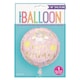image 3 of Dainty Unicorn Happy Birthday Round Foil Helium Balloon 46cm / 18 in | Pink